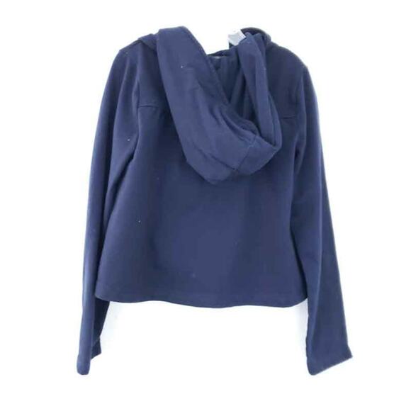Gap Kids Navy Blue Lightweight Jacket Hooded, Girls Size Medium, Cotton Blend - Picture 2 of 5